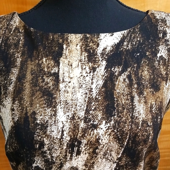 AB Studio black, brown & white dress in sz.6. - Picture 6 of 8